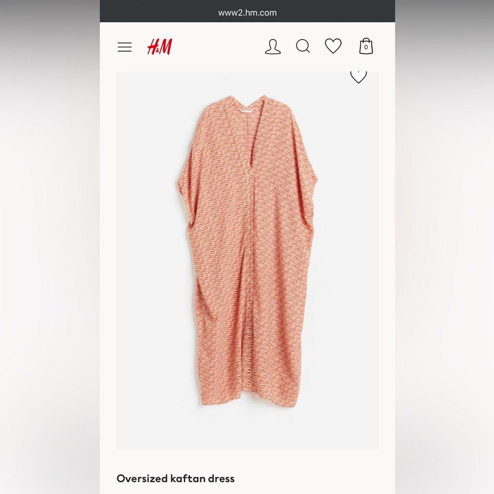 H&M Oversized Kaftan Dress